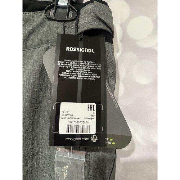 NWT Rossignol Heather Gray Ski Pants RLKWP06 73190 - Large - Picture 3 of 7